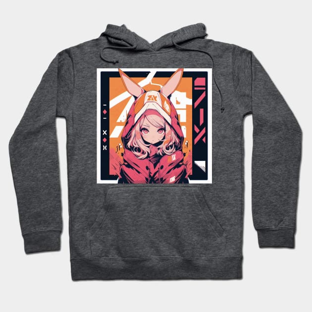 Bunny Girl #1 Hoodie by Neon Dream